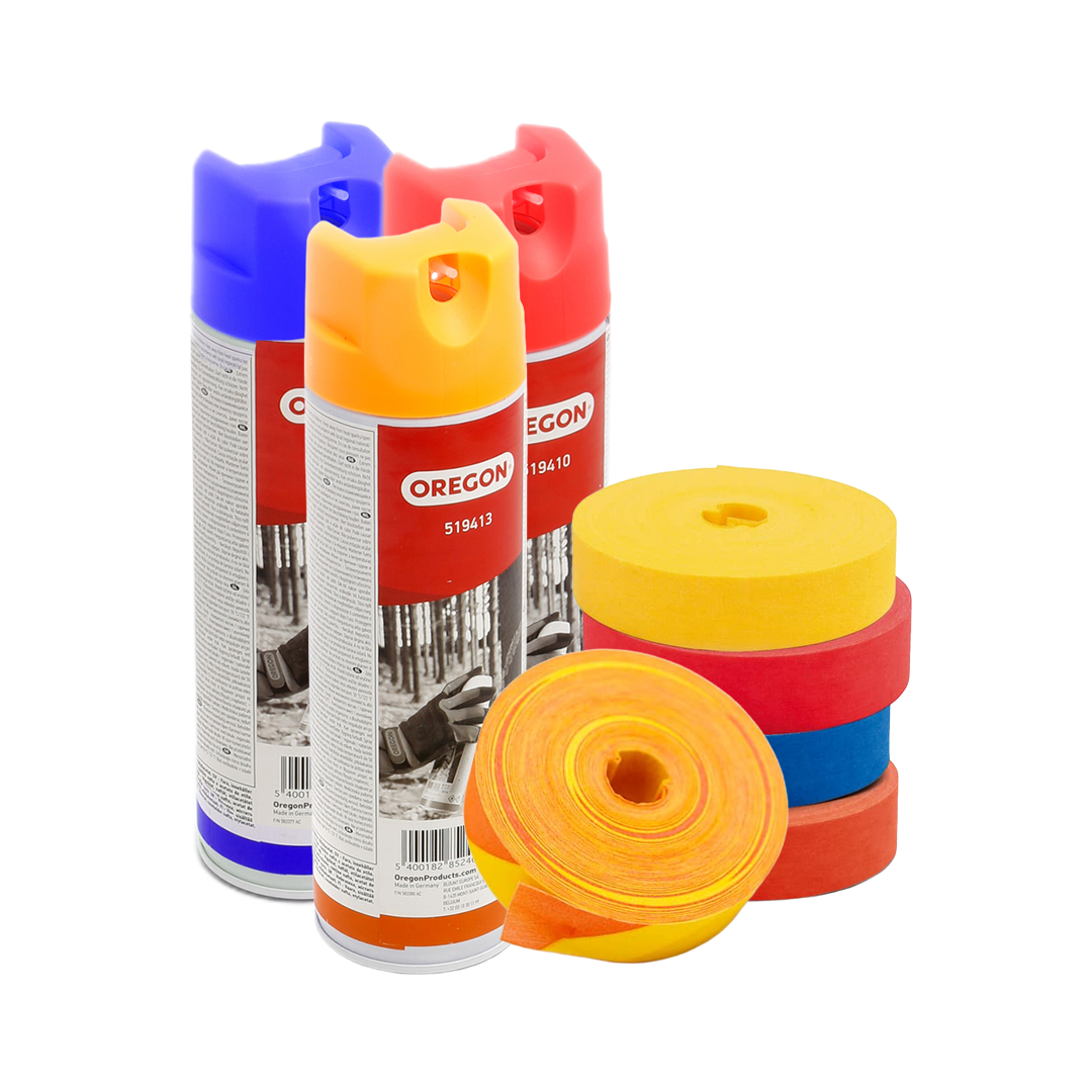 Märkband och märkspray