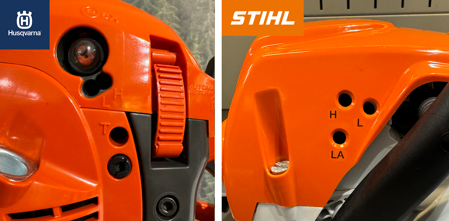 Stihl Husqvarna Justering Stihl Husqvarna Justering