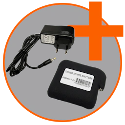 MK Genzo batteri & laddare badge